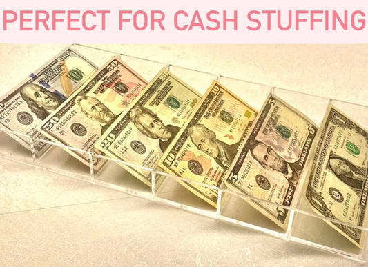 Cash Tray Organizer 6-slot Acrylic