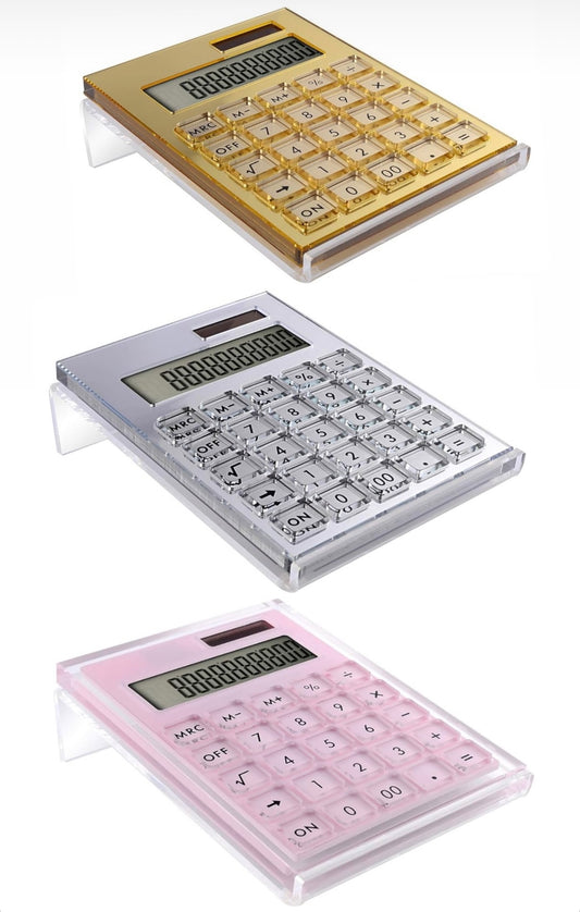 Multi Color Acrylic Calculator with Stand